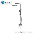 Rain Shower System Exposed Pipe Mixer Faucet Set